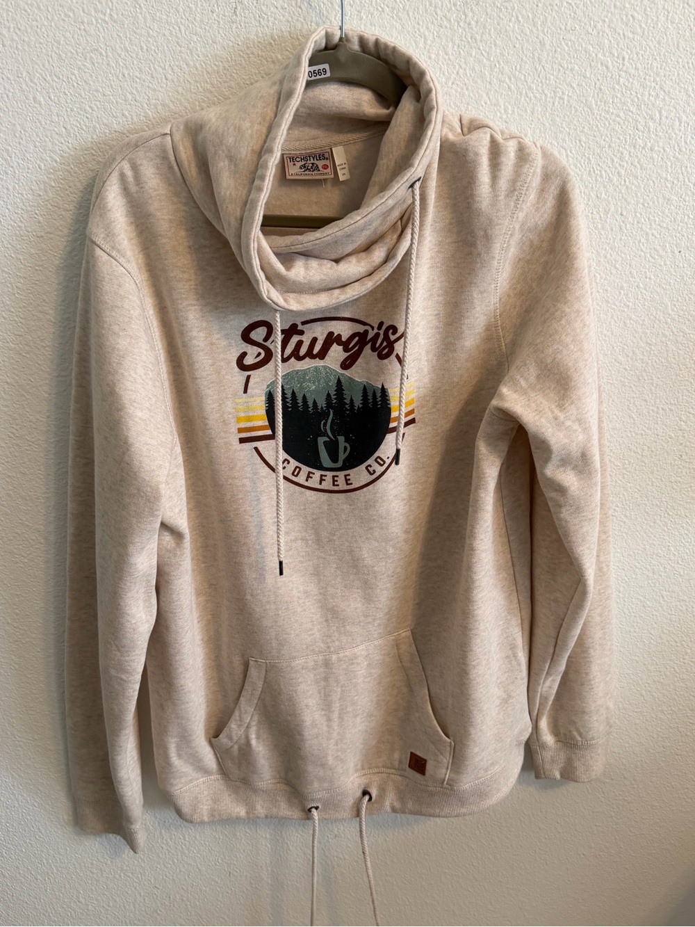 Sturgis Cream Turtleneck Pullover Sweater